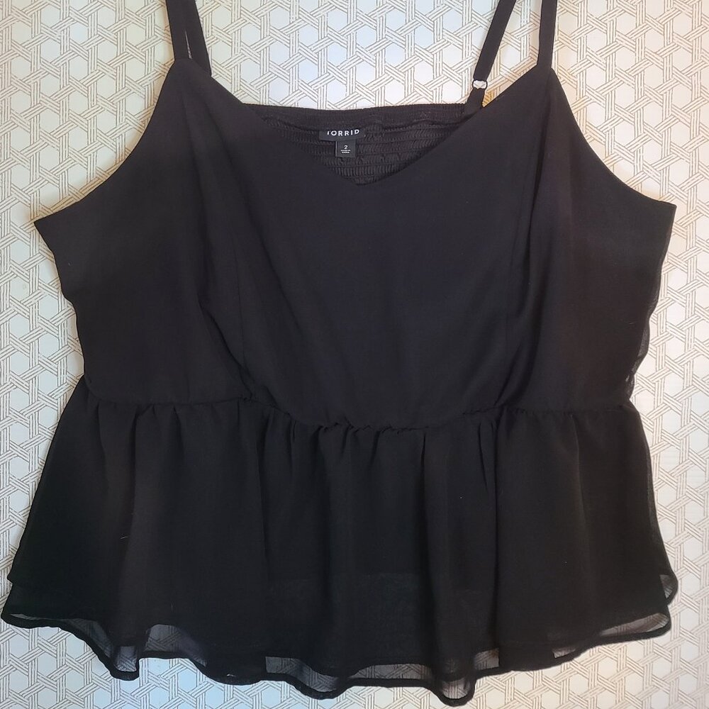 Torrid Peplum Chiffon Midi Cami Plus Size 2